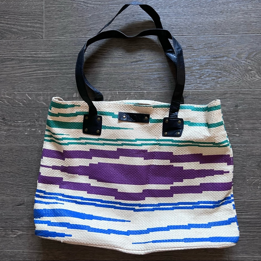 Volcom straw beach bag